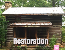 Historic Log Cabin Restoration  Eden, North Carolina